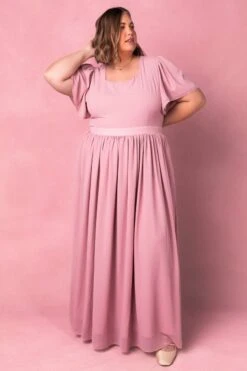 Abbie Dress In Blush -Ivy City Co AbbieBlush1 313647