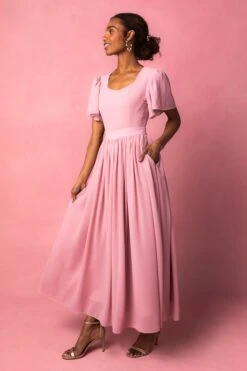 Abbie Dress In Blush -Ivy City Co AbbieBlush5 924436