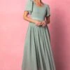 Abbie Dress In Sage -Ivy City Co AbbieSage6 706676