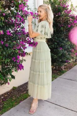 Anastasia Dress In Sage 5 Anastasia Dress In Sage -Ivy City Co AnastasiaSage 177731