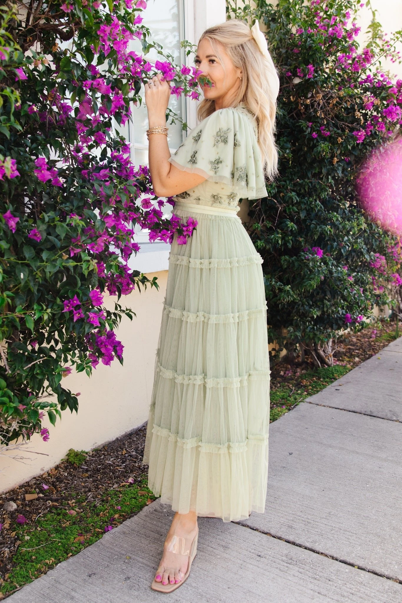 Anastasia Dress in Sage Anastasia Dress In Sage -Ivy City Co AnastasiaSage 177731