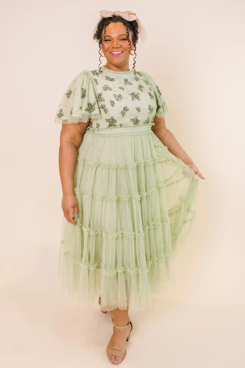 Anastasia Dress in Sage Anastasia Dress In Sage -Ivy City Co AnastasiaSage Studio SS23 05 753371