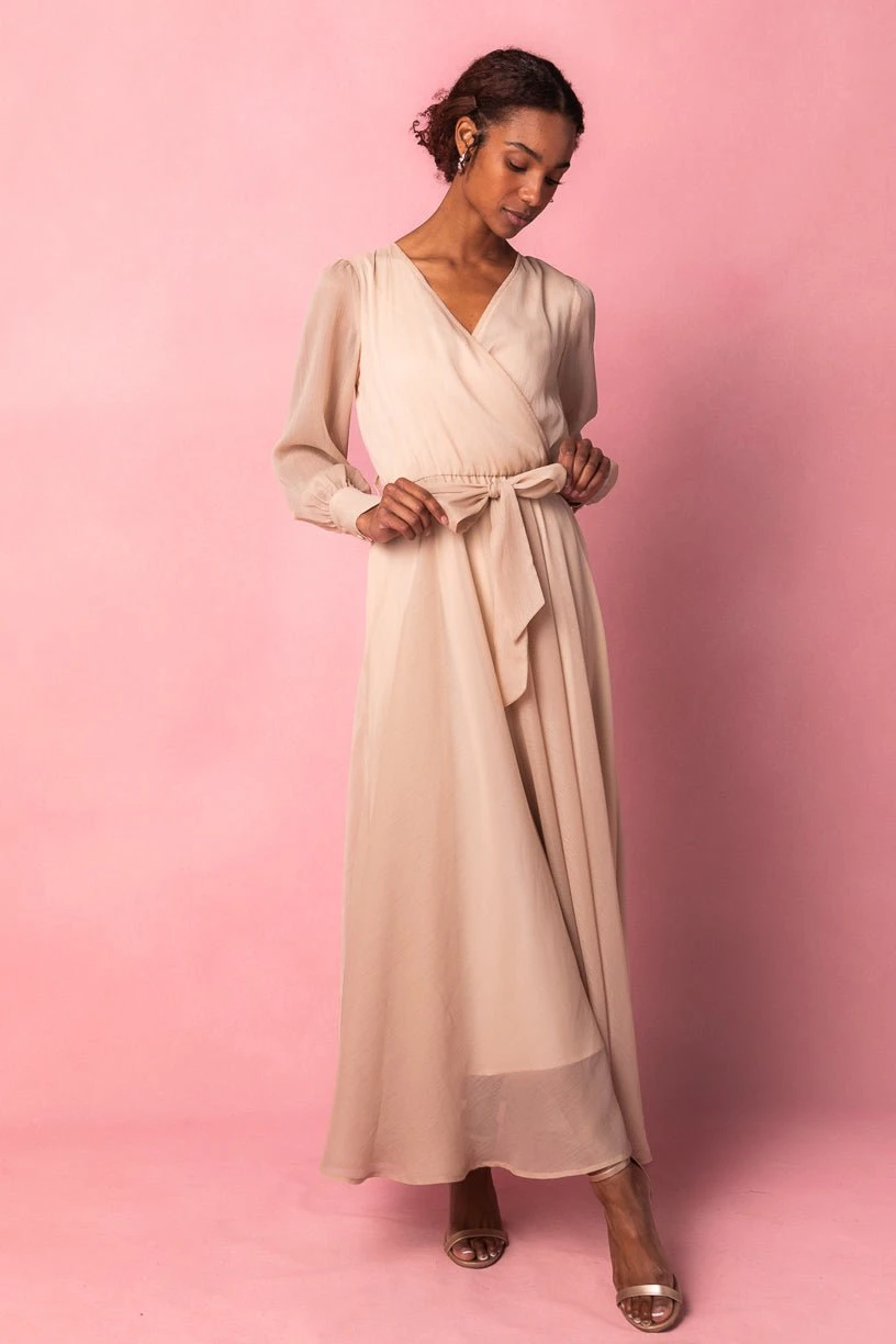Andie Dress in Champagne Andie Dress In Champagne -Ivy City Co AndieChampagne1 333820
