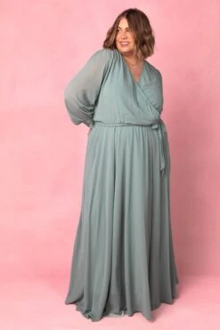 Andie Dress In Sage -Ivy City Co AndieSage2 874875