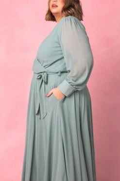 Andie Dress In Sage -Ivy City Co AndieSage4 116625