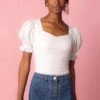 Ballerina Top In White -Ivy City Co BallerinaWhiteTop Studio Spring1 5 391932