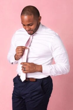 Mens Max Tie In Blush -Ivy City Co Blush3 365677