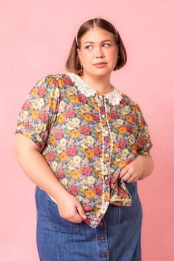 Cambridge Blouse Made With Liberty Fabric -Ivy City Co CambridgeTop Studio LibertyLondon24 15 373115