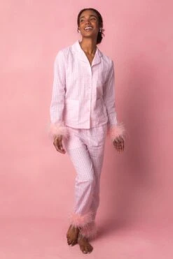 Camille Night Set With Feathers -Ivy City Co CamilleFeathers Studio Easter24 43 338872