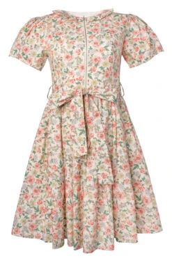 Chelsea Dress In Cream Floral -Ivy City Co ChelseaCreamFloral front