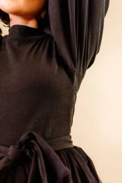 Cosette Midi Dress In Black - FINAL SALE -Ivy City Co CosetteBlack Studio F23 10 995629