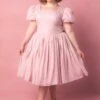Cupcake Dress In Pink Stripe -Ivy City Co CupcakePink Studio Easter24 01 990273