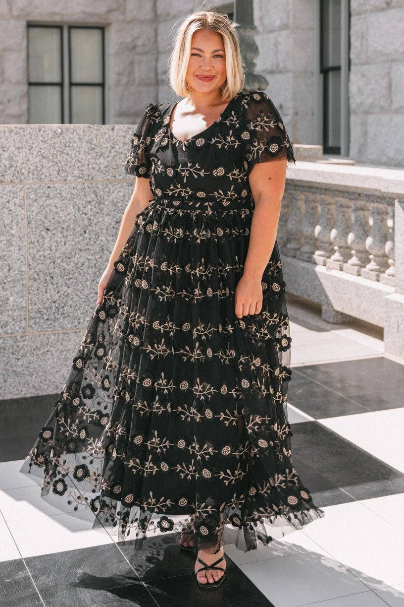 Athena Dress in Black - FINAL SALE Athena Dress In Black - FINAL SALE -Ivy City Co DSC06198 854078