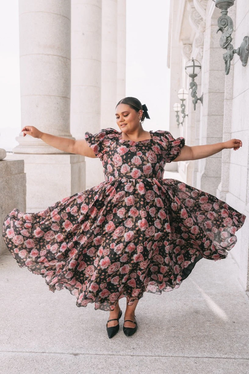 Melody Dress in Midnight Rose Melody Dress In Midnight Rose -Ivy City Co DSC06261 890467