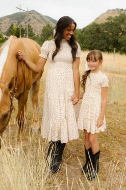 Mini Delia Dress In Ditsy Floral -Ivy City Co DeliaDitsyFloral QuietMeadows F23 09 154791