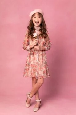 Mini Eleanor Dress In Pink Floral - FINAL SALE -Ivy City Co Eleanor Studio 1 1f678bea eb91 4c43 b354 663a06641e8e 695262