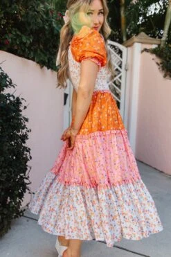 Emily Dress In Sorbet -Ivy City Co EmilySorbet Florida SS23 20 212418