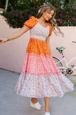 Emily Dress In Sorbet -Ivy City Co EmilySorbet Florida SS23 22 465952