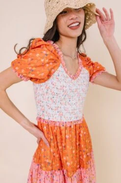 Emily Dress In Sorbet -Ivy City Co EmilySorbet Studio SS23 03 703562