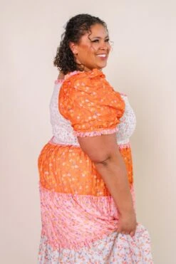 Emily Dress In Sorbet -Ivy City Co EmilySorbet Studio SS23 15 250974