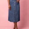 Emma Denim Skirt -Ivy City Co EmmaDenim Studio Spring1 1 2 786011