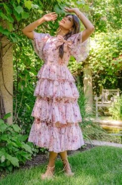 Rosette Dress - FINAL SALE -Ivy City Co FAIRYTALE HOLLADAY S23 137 585135