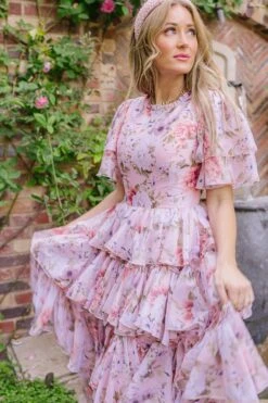 Rosette Dress - FINAL SALE -Ivy City Co FAIRYTALE HOLLADAY S23 166 405721