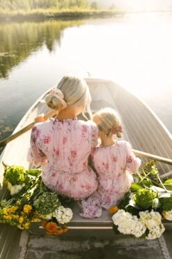 Geneva Dress In Mauve Floral -Ivy City Co Geneva Mauve 52 181313