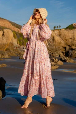 Imogen Dress In Blush