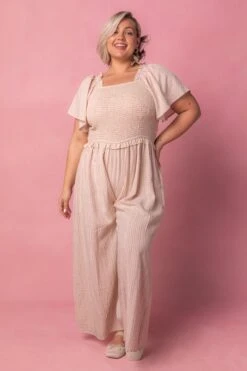 Indie Jumpsuit In Lavender Gingham -Ivy City Co IndieGingham Studio Easter24 9 971980