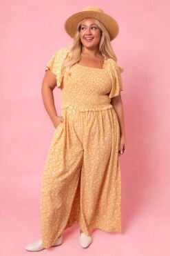 Indie Jumpsuit In Yellow -Ivy City Co IndieYellow Studio Spring1 1 977277