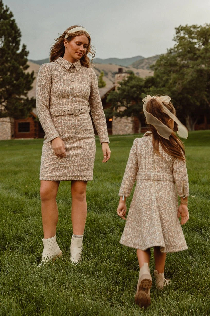 Jackie Dress in Taupe Boucle - FINAL SALE Jackie Dress In Taupe Boucle - FINAL SALE -Ivy City Co JackieTaupe QuietMeadows F23 06 9f7908f2 034a 4f11 8d6b fb584aeffa32 722018