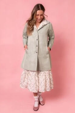 Kensington Raincoat Made With Liberty Fabric -Ivy City Co KensgintonRaincoat Studio LibertyLondon24 08