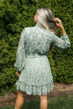 Brynley Dress In Green - FINAL SALE -Ivy City Co LA GREEN BRYNLEY 0759