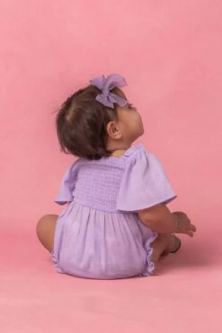 Baby Lennon Romper In Lavender -Ivy City Co LennonBaby Studio Easter24 5 271970