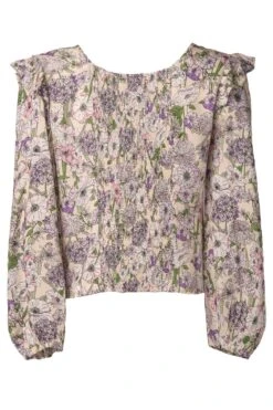 Lo Blouse In Floral Bloom -Ivy City Co LoTop back 484489
