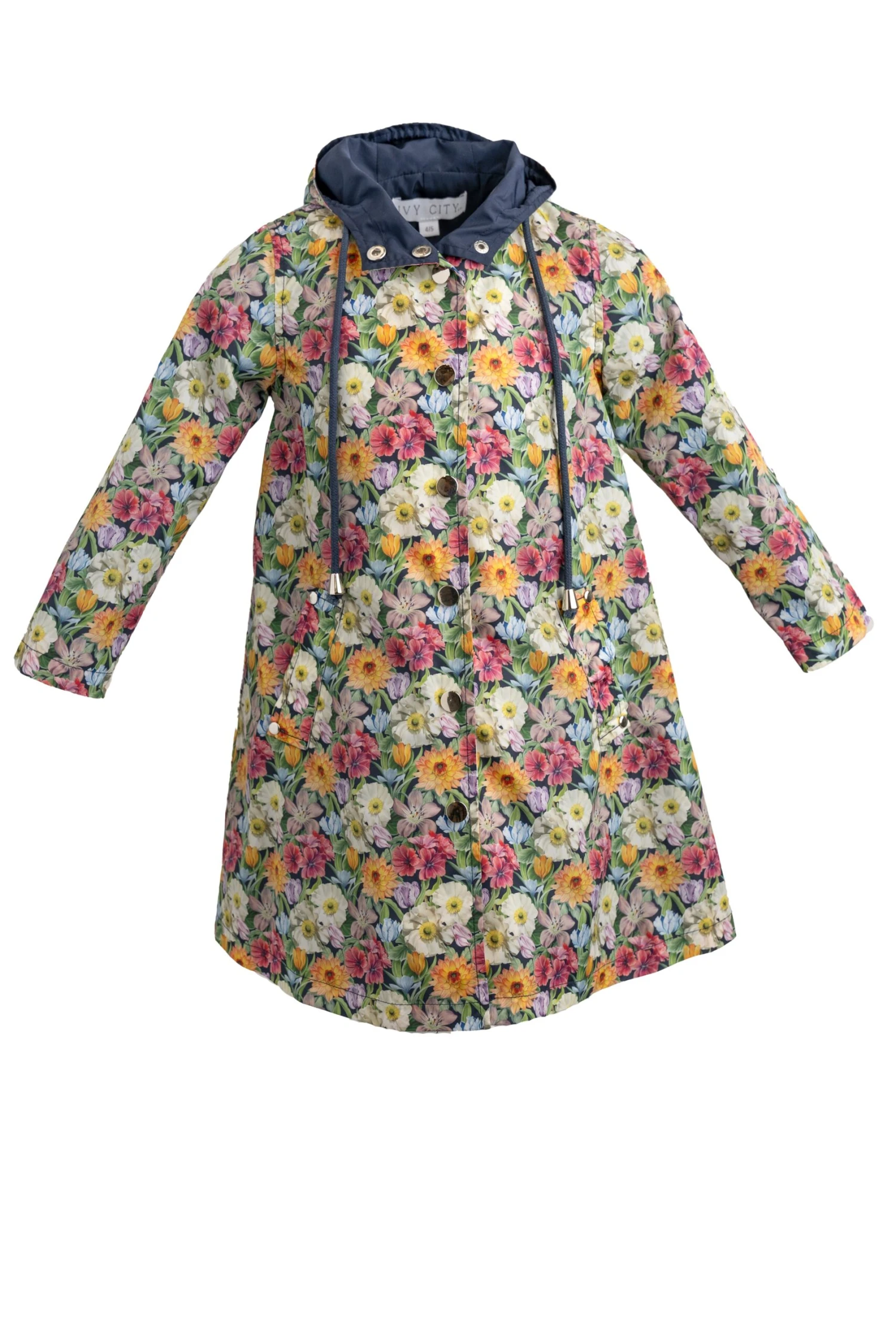 Mini London Raincoat Made With Liberty Fabric Mini London Raincoat Made With Liberty Fabric -Ivy City Co London Jacket mini front scaled
