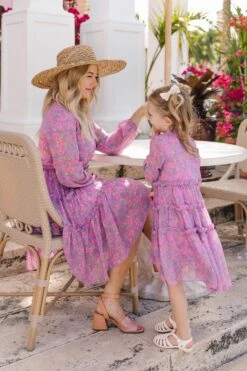 Mini Lydia Dress In Pink Floral -Ivy City Co Lydia Florida SS23 11 011e763d 45be 414f ae54 a339666c2a7a 550094