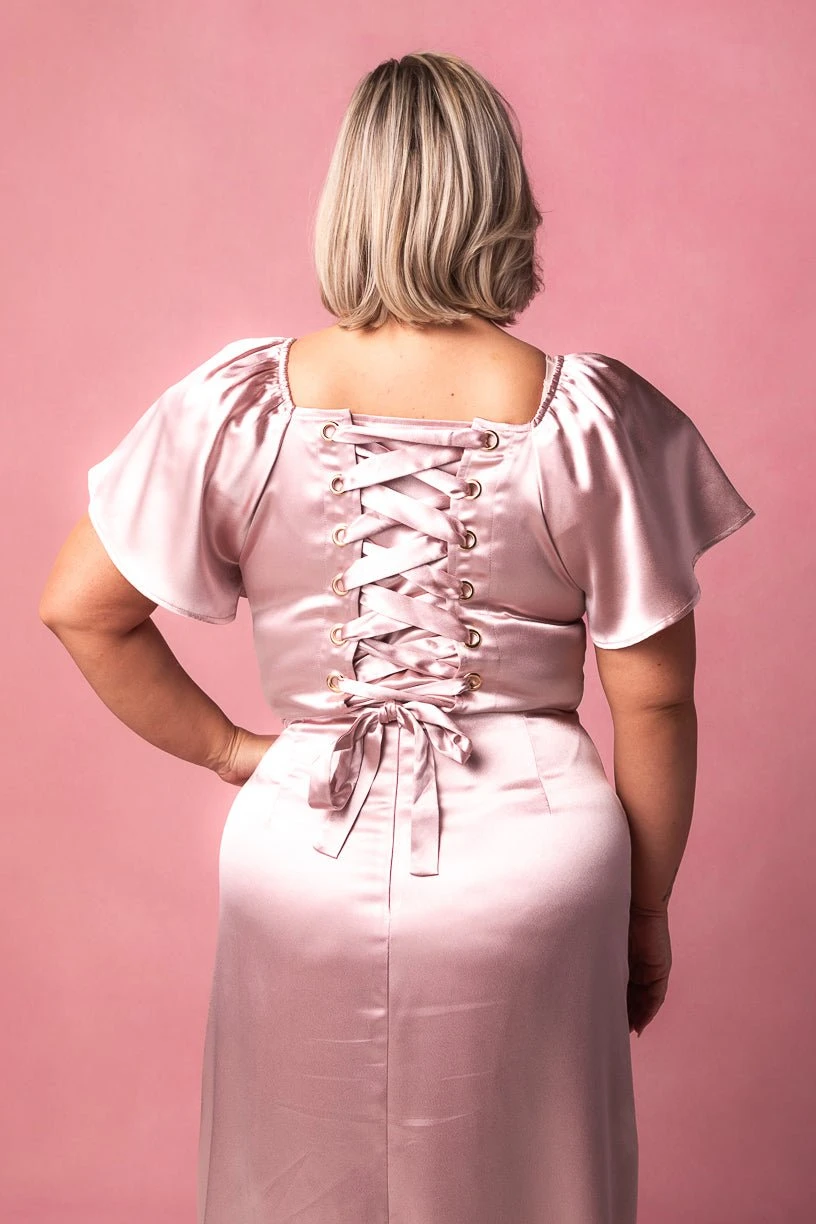 Maddie Dress in Blush Satin Maddie Dress In Blush Satin -Ivy City Co MaddieBlush8 474733