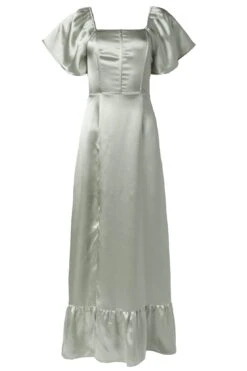 Maddie Dress In Sage Satin 13 Maddie Dress In Sage Satin -Ivy City Co MaddieDressinSageSatin2