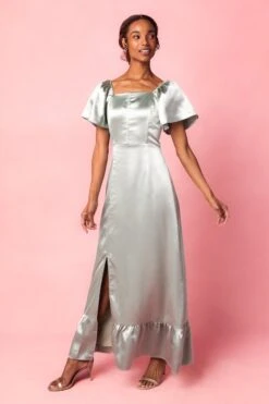 Maddie Dress In Sage Satin 12 Maddie Dress In Sage Satin -Ivy City Co MaddieSage5 177121