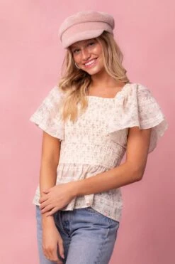 Madison Top In Eyelet Floral -Ivy City Co MadisonTop 1 335394