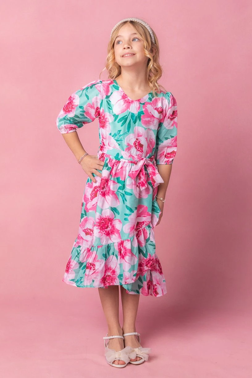 Mini Mi Amor Dress in Green Mini Mi Amor Dress In Green -Ivy City Co MiAmore studio easter24 07 656110