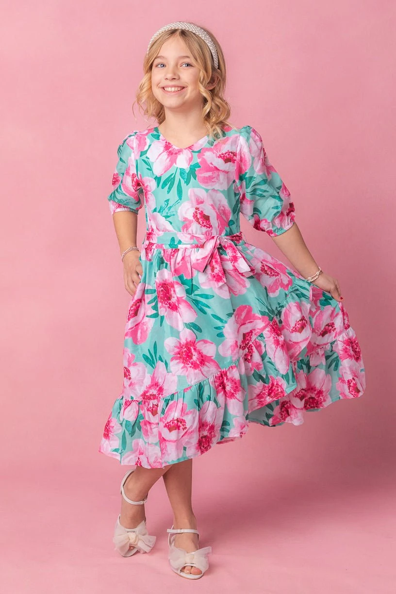 Mini Mi Amor Dress in Green Mini Mi Amor Dress In Green -Ivy City Co MiAmore studio easter24 08 830955