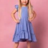 Mini Dahlia Dress In Blue