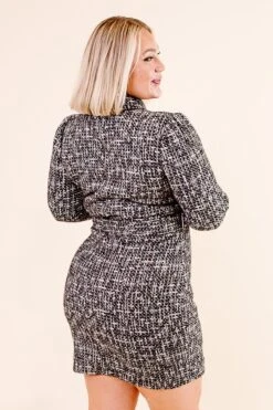 Jackie Dress In Black - FINAL SALE -Ivy City Co Noir Collection 086 986983