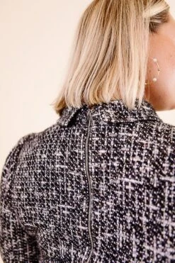 Jackie Dress In Black - FINAL SALE -Ivy City Co Noir Collection 087 412771