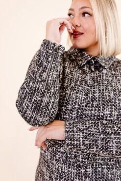 Jackie Dress In Black - FINAL SALE -Ivy City Co Noir Collection 088 558241