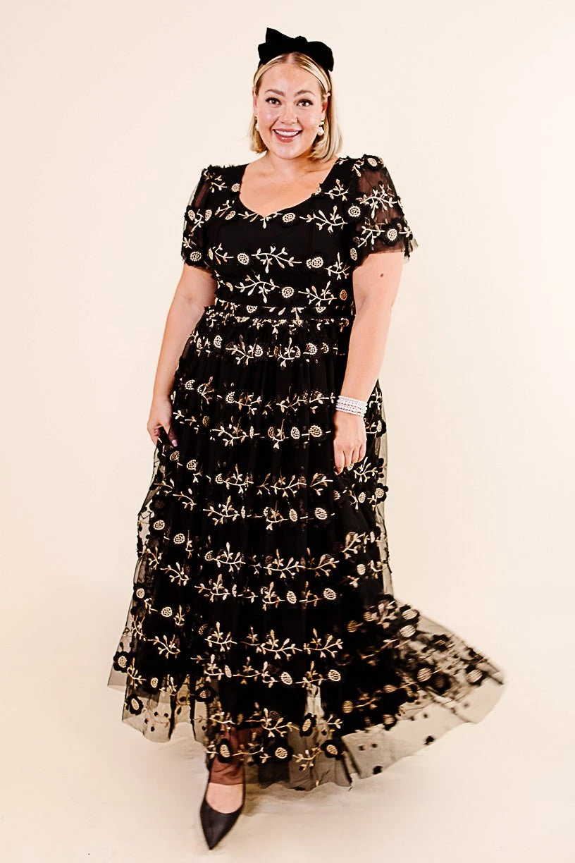 Athena Dress in Black - FINAL SALE Athena Dress In Black - FINAL SALE -Ivy City Co Noir Collection 109 328915