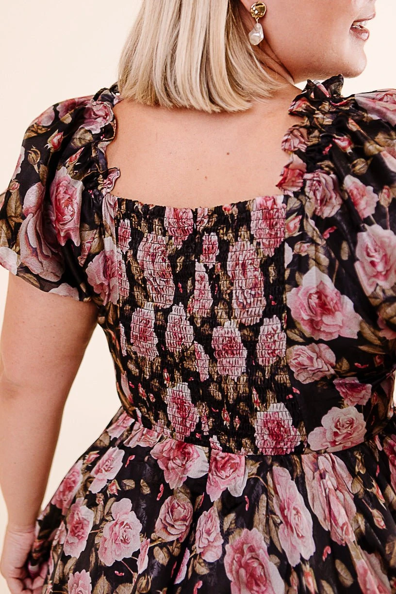 Melody Dress in Midnight Rose Melody Dress In Midnight Rose -Ivy City Co Noir Collection 121 903105